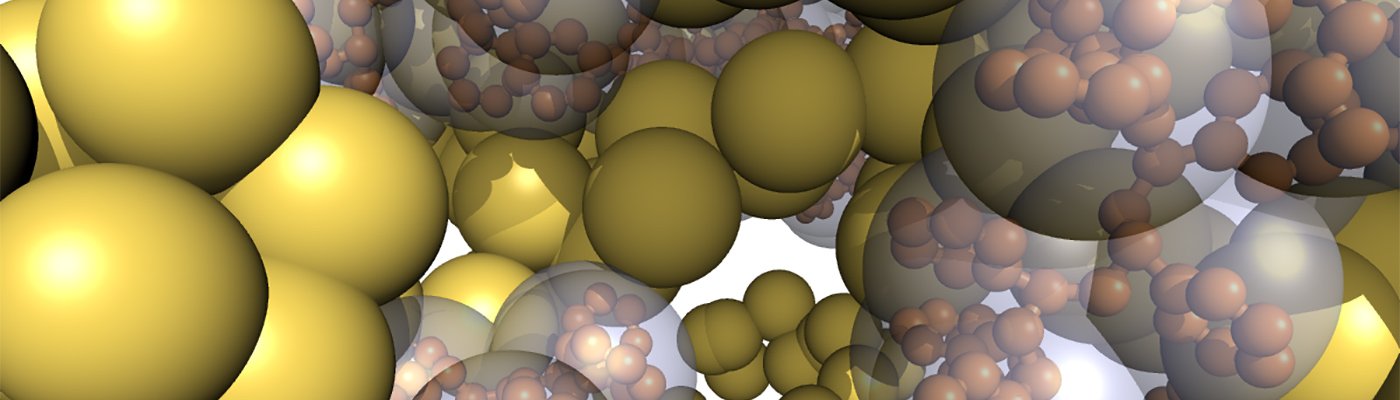 Computer generated molecular structure